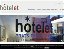 Tablet Screenshot of hotelet.cat